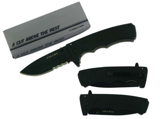 Falcon 8" Spring Assisted Pocket Knife KS4865BK
